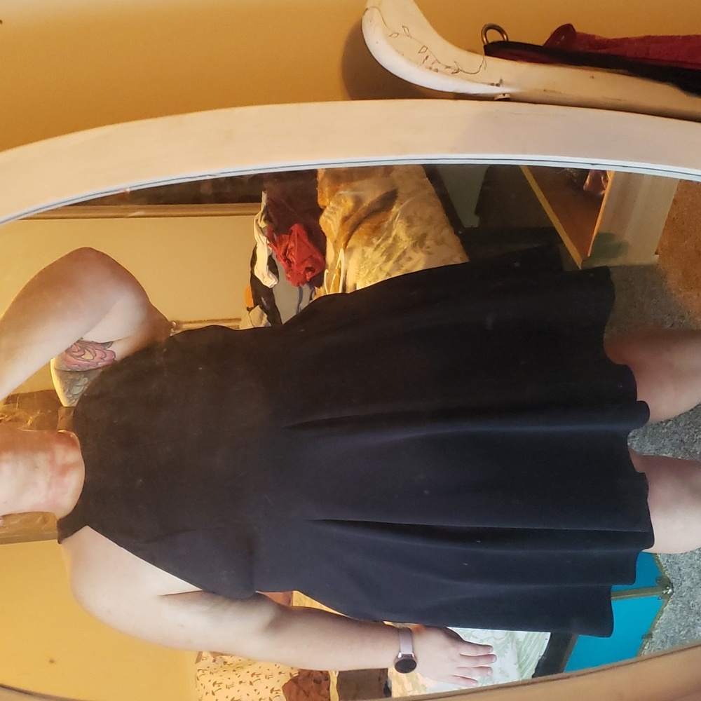 Black High Neck Knee Length Dress Torrid Size 3